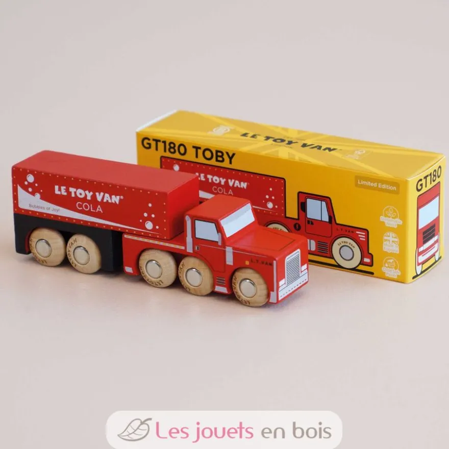 Camion en bois Toby No 33 rouge - Le Toy Van