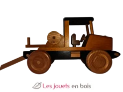 Camion grumier jaune coquine bois massif Coquine