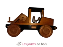 Camion grumier jaune coquine bois massif Coquine