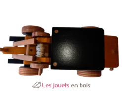 Camion grumier jaune coquine bois massif Coquine