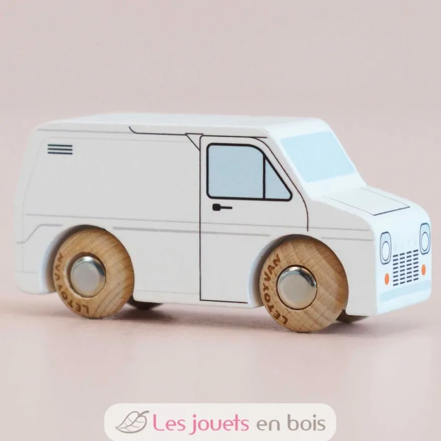 Camionnette en bois Frank No 32 blanche - Le Toy Van