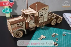 Camion poids-lourd - Puzzle 3D mécanique en bois - Ugears