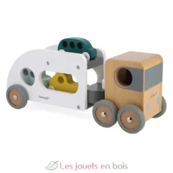 Camion porte-auto avec 3 véhicules - Janod