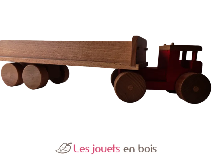 Camion tracteur avec benne coquine bois massif Coquine