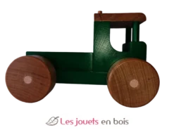 Camion tracteur avec benne vert coquine bois massif Coquine