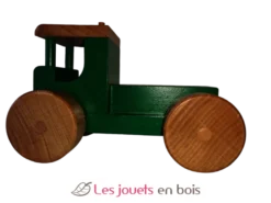 Camion tracteur avec benne vert coquine bois massif Coquine
