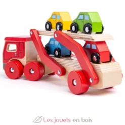 Camion transporteur de voitures - Bigjigs Toys