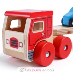 Camion transporteur de voitures - Bigjigs Toys