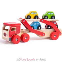Camion transporteur de voitures - Bigjigs Toys