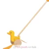 Canard Ellie, jouet à pousser en bois - Goki