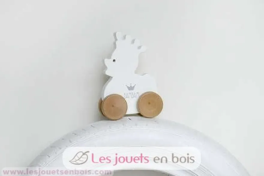 Canard en bois à roulettes - Bambam