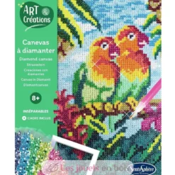 Canevas à diamanter Inséparables - Dès 8 ans - Sentosphère