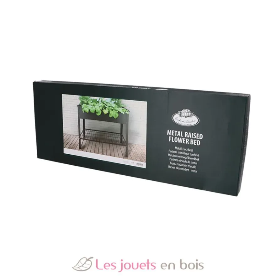 Carré potager en métal anthracite - Esschert Design
