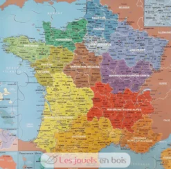 Carte de France des départements - Puzzle Michèle Wilson