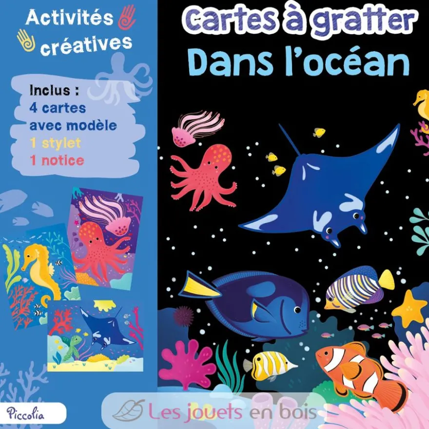 Cartes à gratter Dans l'océan - Piccolia