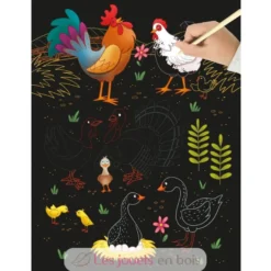 Cartes à gratter La ferme - Piccolia