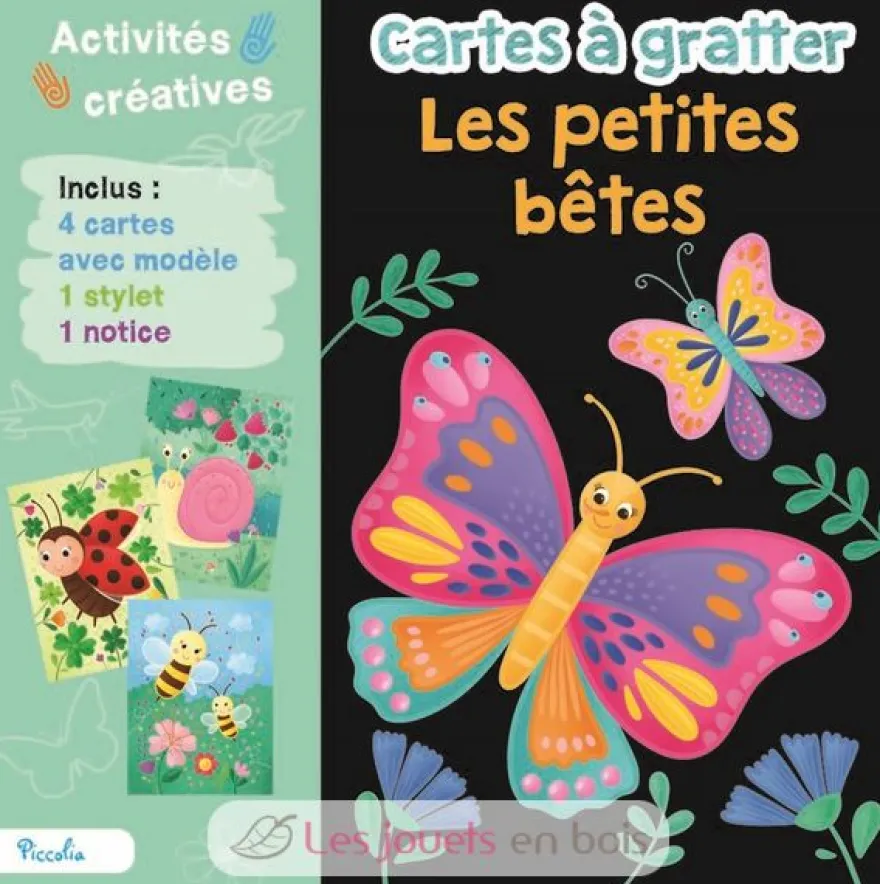 Cartes à gratter Les Petites Bêtes - Piccolia