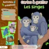 Cartes à gratter Les singes - Piccolia