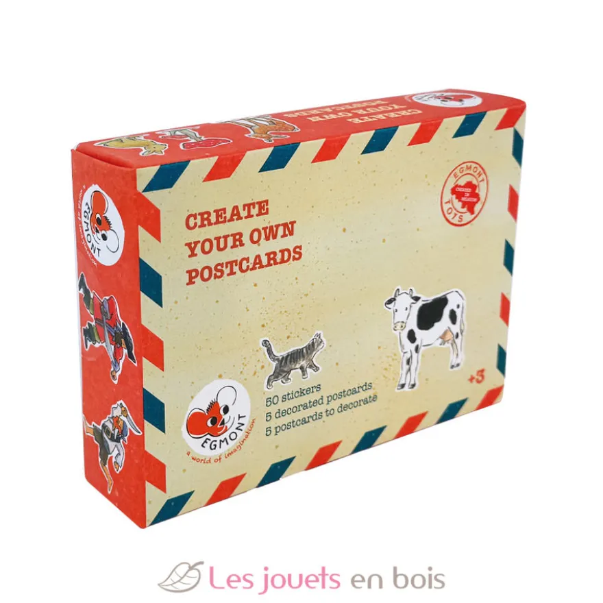 Cartes postales avec autocollants - Egmont Toys