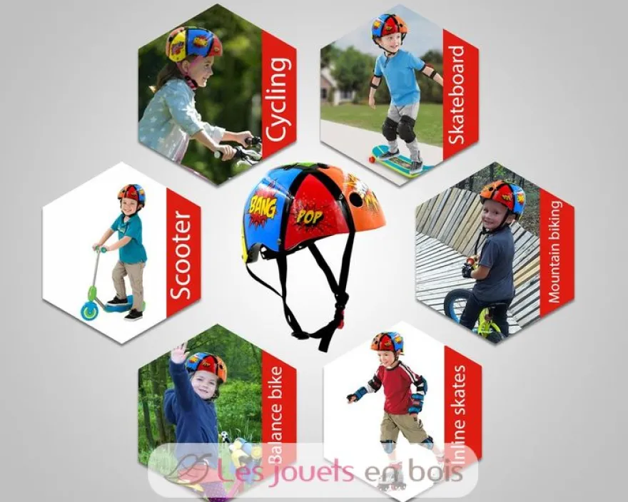 Casque enfant Comic Small - Kiddimoto