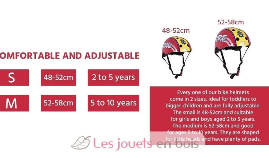 Casque enfant Fire Small - Kiddimoto