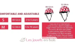 Casque enfant Red Dotty Medium - Kiddimoto