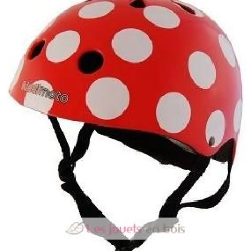 Casque enfant Red Dotty Small - Kiddimoto