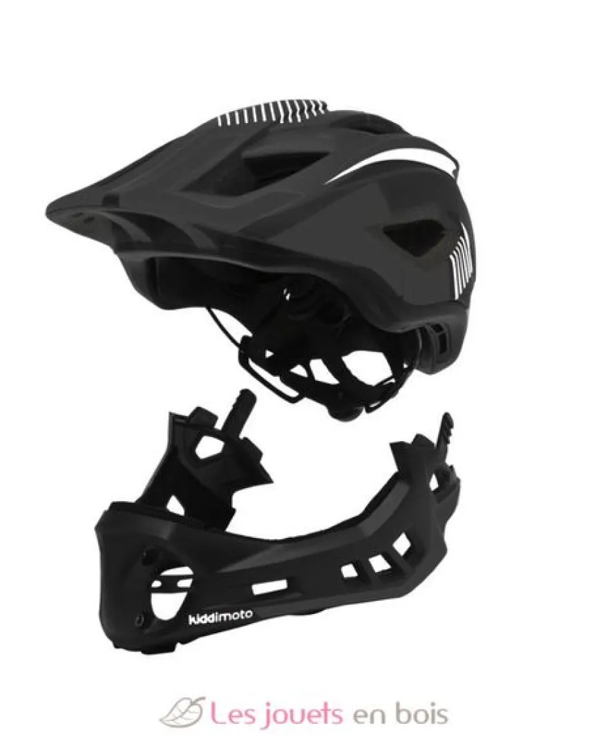 Casque vélo intégral noir S - Kiddimoto