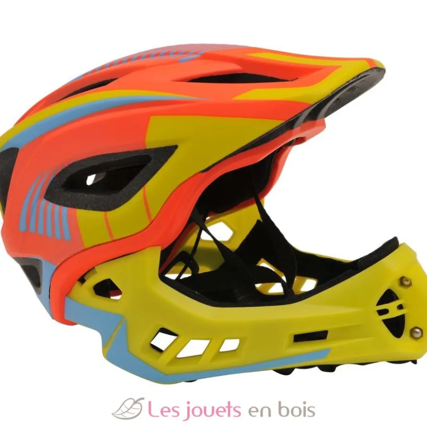 Casque vélo intégral orange S - Kiddimoto