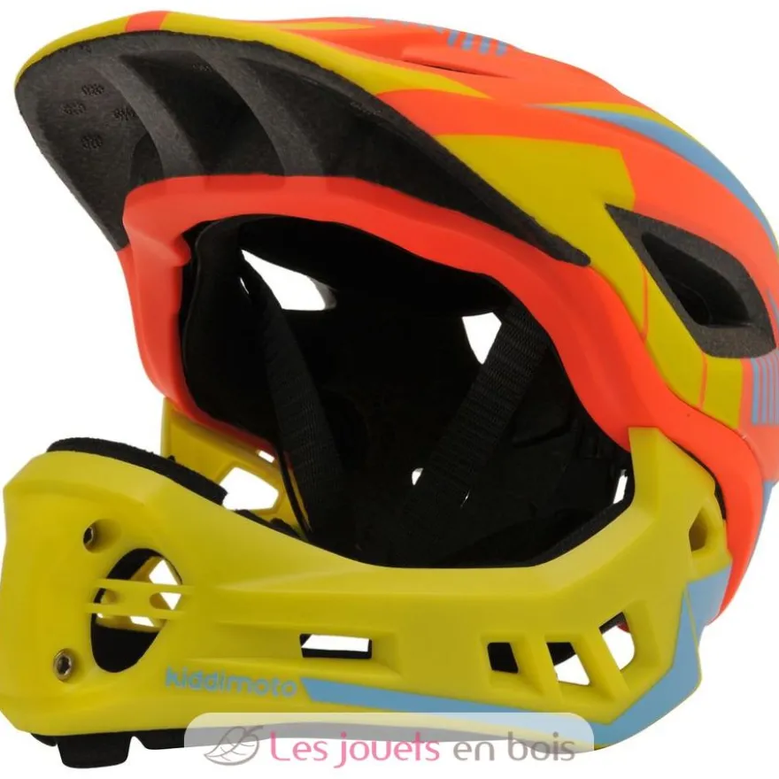 Casque vélo intégral orange S - Kiddimoto