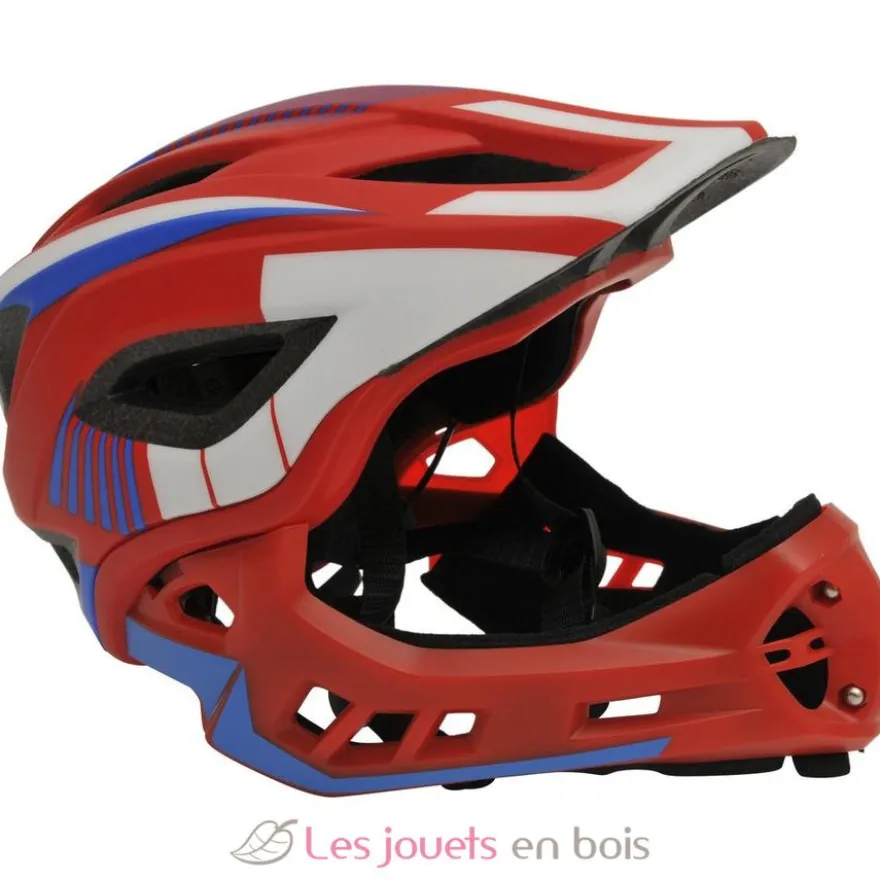 Casque vélo intégral rouge M - Kiddimoto