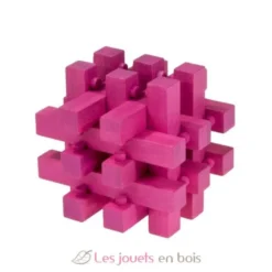 Casse-tête bambou Immeuble magenta - Fridolin