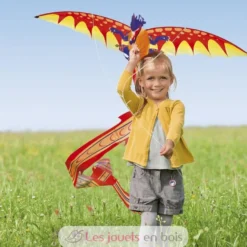 Cerf-volant Dragon 3D avec traîne - Günther