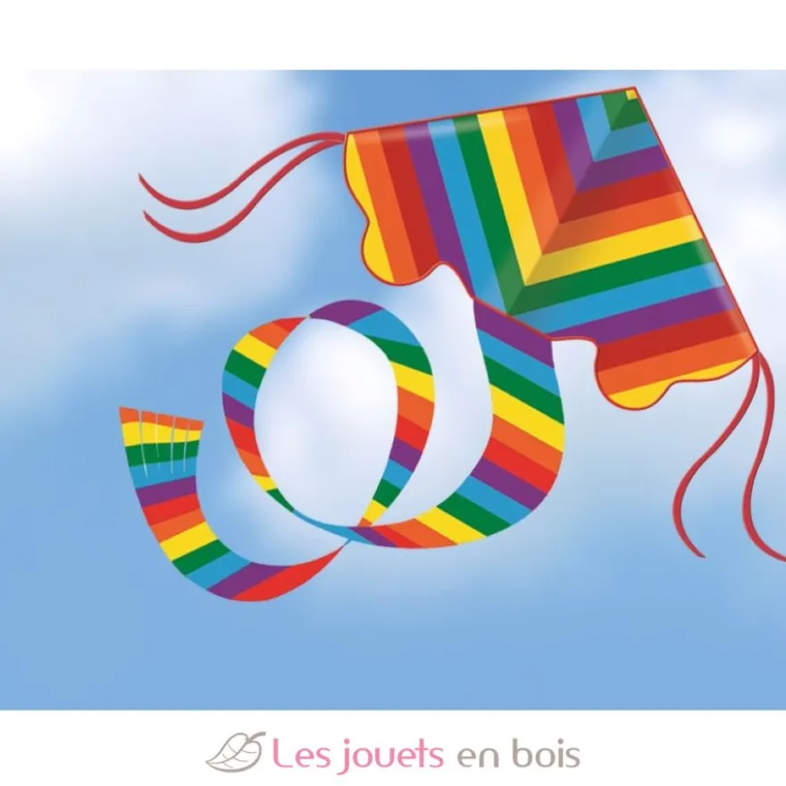 Cerf-volant en polyester Arc-en-ciel - Günther