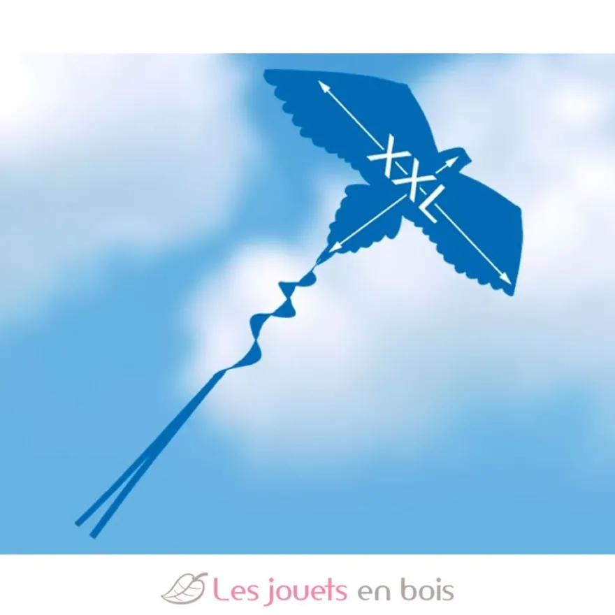 Cerf-volant Perroquet 3D avec traîne - Günther