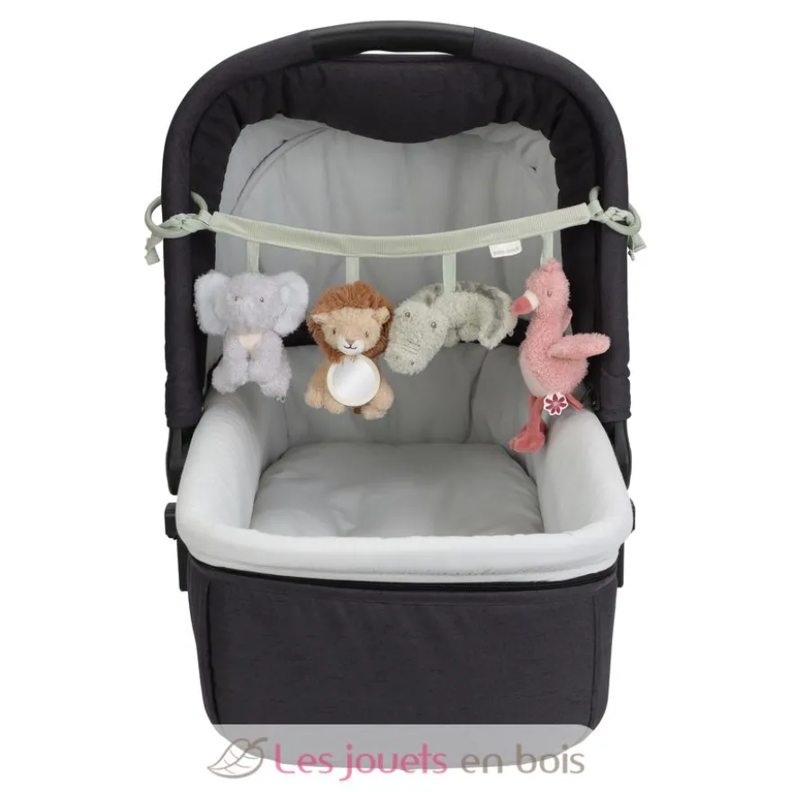 Chaine d'activités pour poussette Safari Friends - Little Dutch
