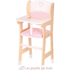Chaise haute en bois pour poupée - New Classic Toys