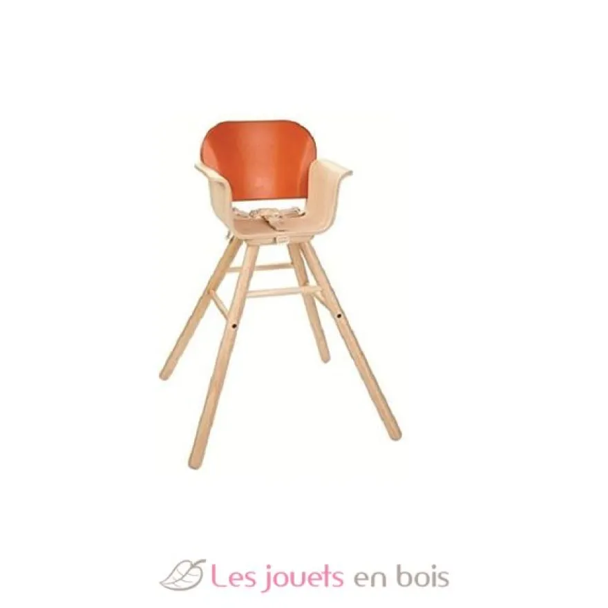 Chaise haute - Orange - Plan Toys