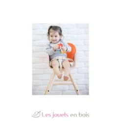 Chaise haute - Orange - Plan Toys