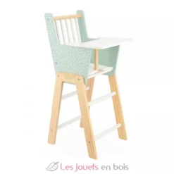 Chaise haute poupée Zen vert d'eau - Janod