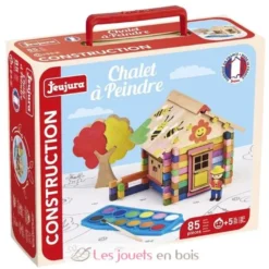 Chalet en bois à peindre 85 pcs - Jeujura