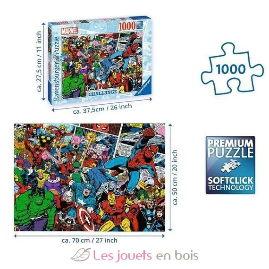 Challenge Puzzle Marvel 1000 Pcs - Ravensburger