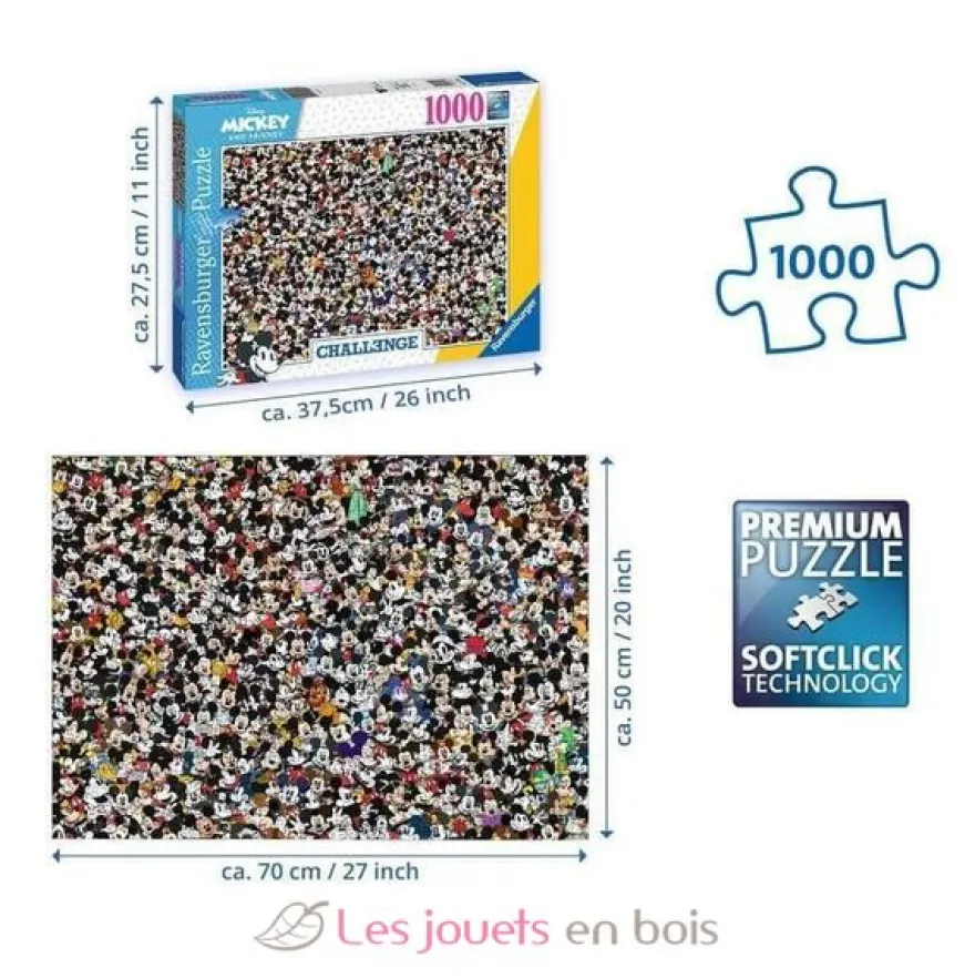 Challenge Puzzle Mickey Mouse 1000 Pcs - Ravensburger
