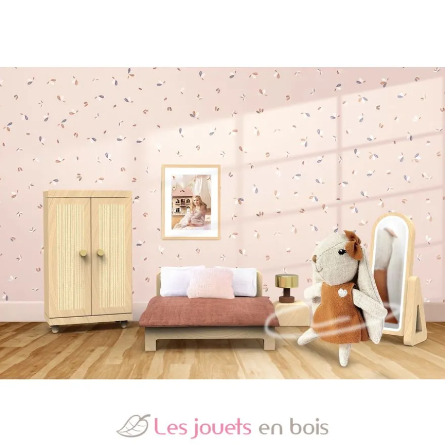Chambre de la maison de poupée lapin - Speedy Monkey
