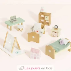 Chambre enfants pour maison de poupées - Le Toy Van
