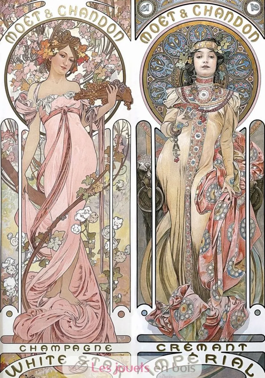 Champagne de Mucha - Puzzle Michèle Wilson