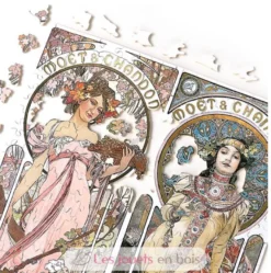 Champagne de Mucha - Puzzle Michèle Wilson