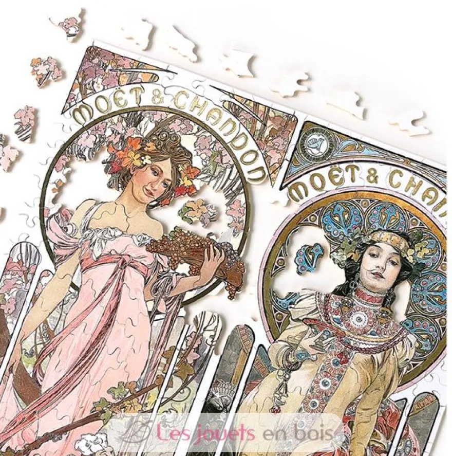 Champagne de Mucha - Puzzle Michèle Wilson