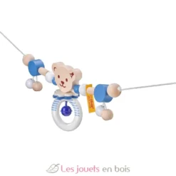 Chaîne pour poussette Ours Steiff bleu - Selecta
