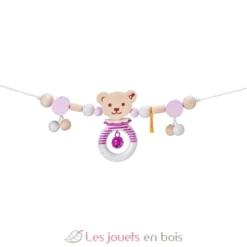 Chaîne pour poussette Ours Steiff rose - Selecta